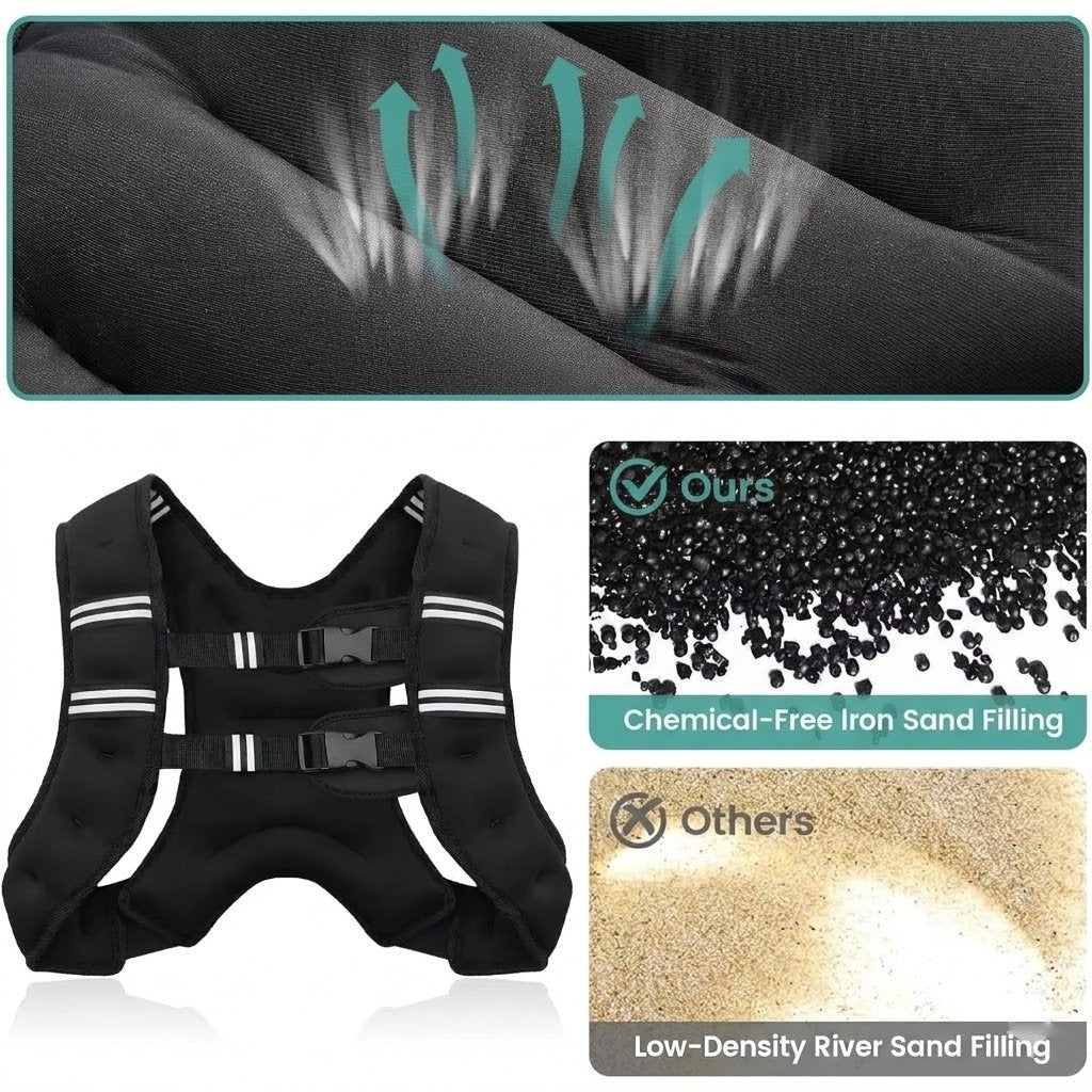 FOVE HEALTH™ Adjustable Weighted Vest