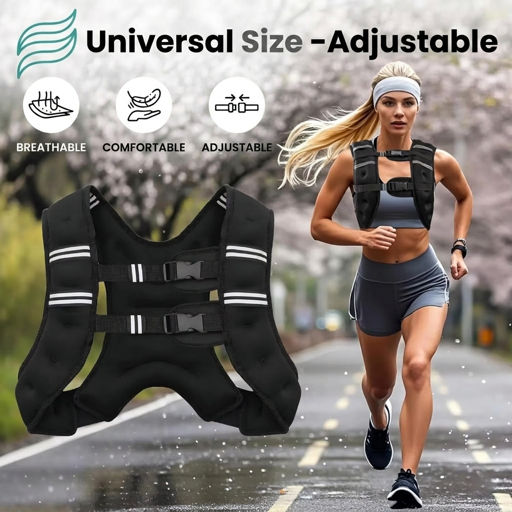 FOVE HEALTH™ Adjustable Weighted Vest
