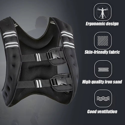 FOVE HEALTH™ Adjustable Weighted Vest